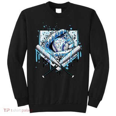 Baseball Drip Ice Cream Drip Baseball  Sweatshirt