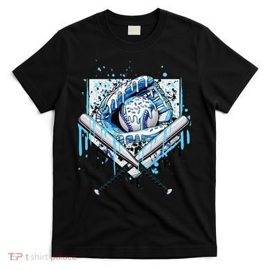 Baseball Drip Ice Cream Drip Baseball  T-Shirt