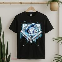 Baseball Drip Ice Cream Drip Baseball  T-Shirt thumb 2