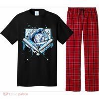 Baseball Drip Ice Cream Drip Baseball  Pajama Set thumb 0