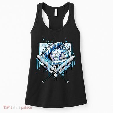 Baseball Drip Ice Cream Drip Baseball  Women's Tank Top