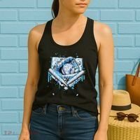 Baseball Drip Ice Cream Drip Baseball  Women's Tank Top thumb 2