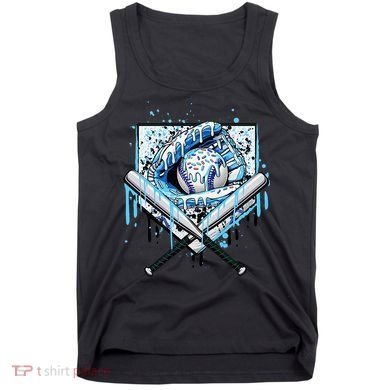 Baseball Drip Ice Cream Drip Baseball  Tank Top
