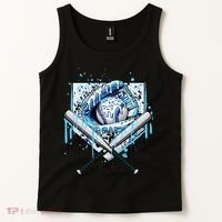 Baseball Drip Ice Cream Drip Baseball  Tank Top thumb 2