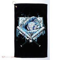 Baseball Drip Ice Cream Drip Baseball  Golf Towel thumb 0