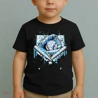 Baseball Drip Ice Cream Drip Baseball  Toddler T-Shirt thumb 2