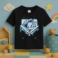 Baseball Drip Ice Cream Drip Baseball  Toddler T-Shirt thumb 3