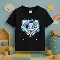 Baseball Drip Ice Cream Drip Baseball  Toddler T-Shirt thumb 3