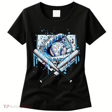 Baseball Drip Ice Cream Drip Baseball  Women's T-Shirt