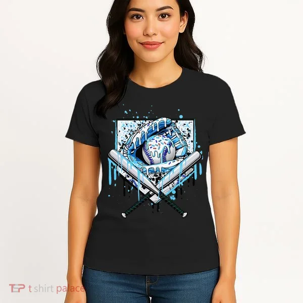 Baseball Drip Ice Cream Drip Baseball  Women's T-Shirt