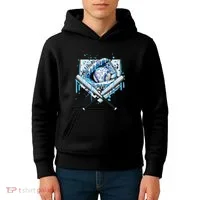 Baseball Drip Ice Cream Drip Baseball  Kids Hoodie thumb 4