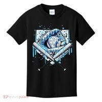 Baseball Drip Ice Cream Drip Baseball  Kids T-Shirt thumb 0