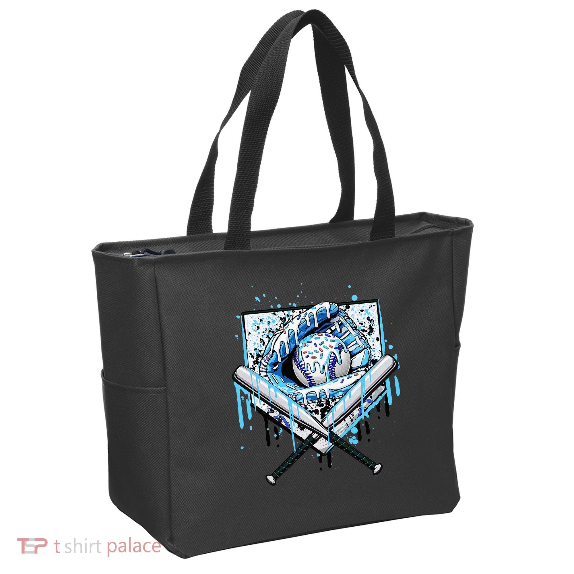 Baseball Drip Ice Cream Drip Baseball  Tote Bag