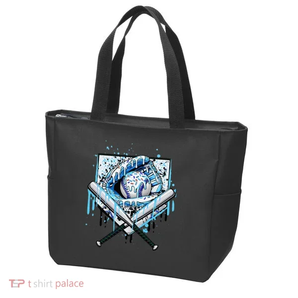 Baseball Drip Ice Cream Drip Baseball  Tote Bag