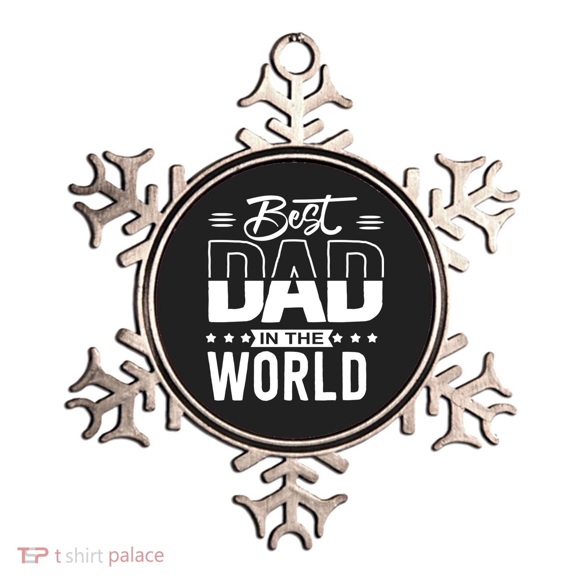 Best Dad In The World Cute Gift Ornament