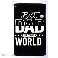 Best Dad In The World Cute Gift Golf Towel thumb 0