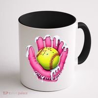 Baseball Drip Ice Cream Sprinkles Baseball Glove Coffee Mug thumb 1