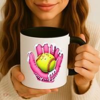 Baseball Drip Ice Cream Sprinkles Baseball Glove Coffee Mug thumb 3