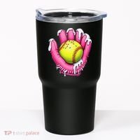 Baseball Drip Ice Cream Sprinkles Baseball Glove Tumbler thumb 0