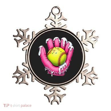 Baseball Drip Ice Cream Sprinkles Baseball Glove Ornament