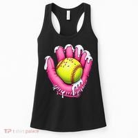 Baseball Drip Ice Cream Sprinkles Baseball Glove Women's Tank Top thumb 0