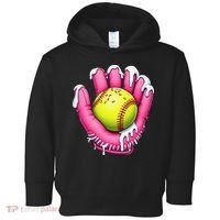Baseball Drip Ice Cream Sprinkles Baseball Glove Toddler Hoodie thumb 0