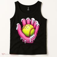 Baseball Drip Ice Cream Sprinkles Baseball Glove Tank Top thumb 2