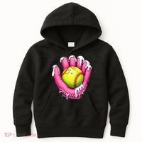 Baseball Drip Ice Cream Sprinkles Baseball Glove Kids Hoodie thumb 0
