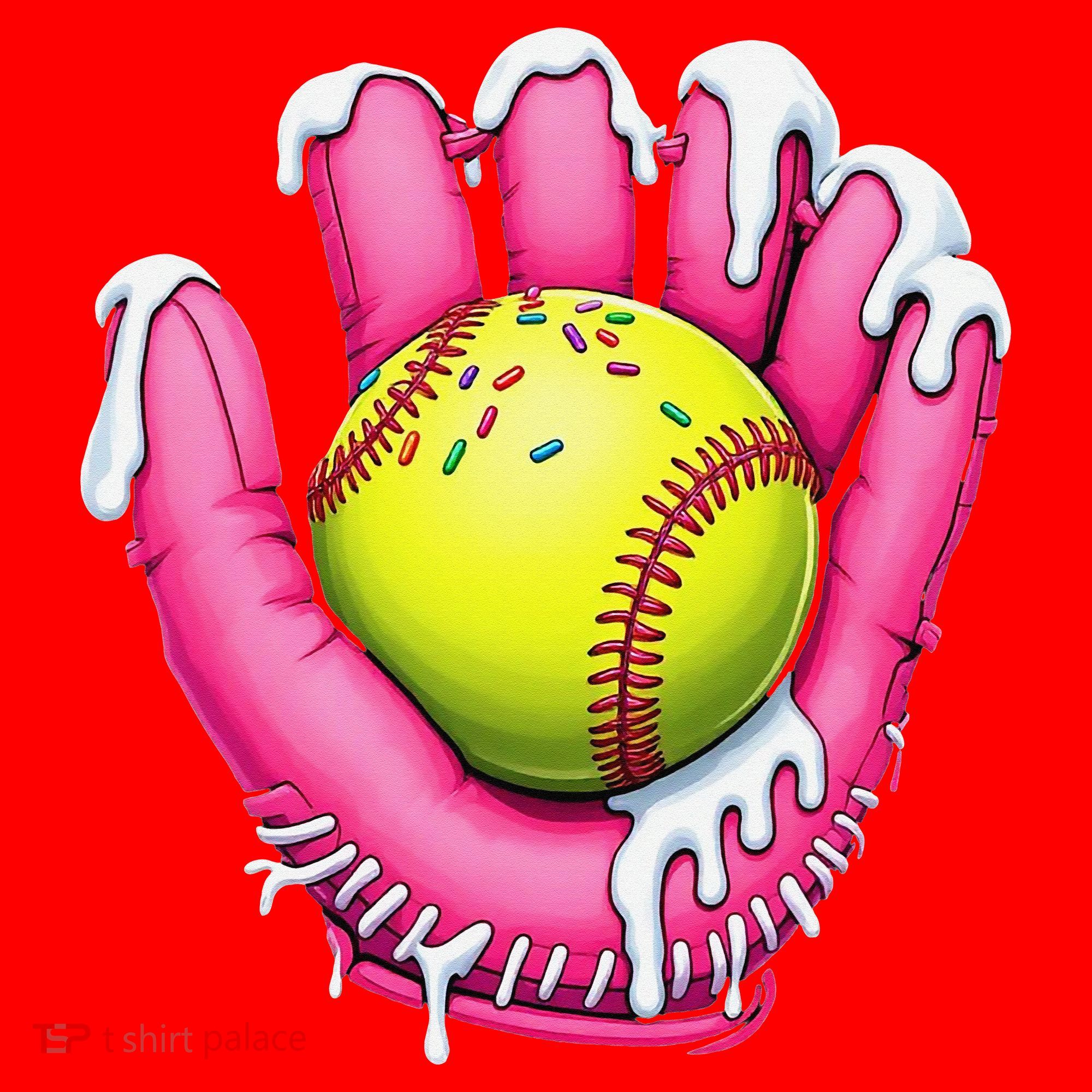 Baseball Drip Ice Cream Sprinkles Baseball Glove Santa Hat