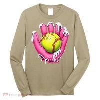 Baseball Drip Ice Cream Sprinkles Baseball Glove Long Sleeve Shirt thumb 0