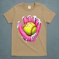 Baseball Drip Ice Cream Sprinkles Baseball Glove T-Shirt thumb 5