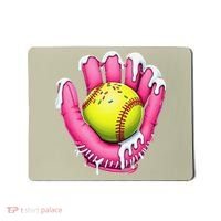 Baseball Drip Ice Cream Sprinkles Baseball Glove Mousepad thumb 0