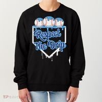 Baseball Drip Ice Cream Drip Respect The Drip Women's Sweatshirt thumb 0