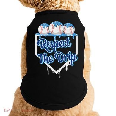 Baseball Drip Ice Cream Drip Respect The Drip Doggie Tank