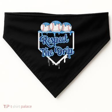 Baseball Drip Ice Cream Drip Respect The Drip USA-Made Doggie Bandana