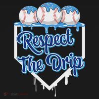 Baseball Drip Ice Cream Drip Respect The Drip Long Sleeve Shirt thumb 2