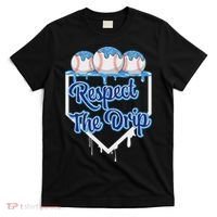Baseball Drip Ice Cream Drip Respect The Drip T-Shirt thumb 0