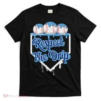 Baseball Drip Ice Cream Drip Respect The Drip T-Shirt thumb 0