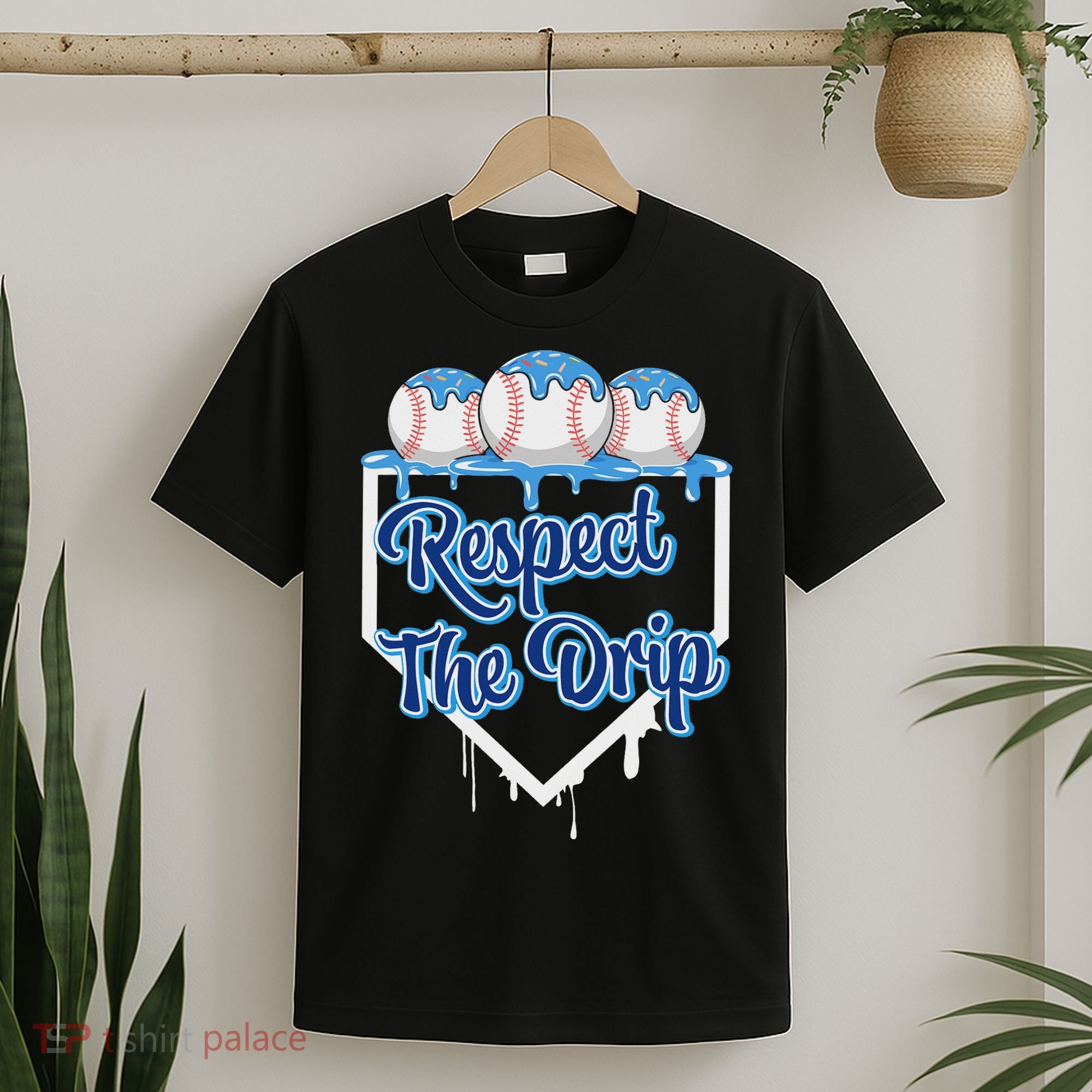 Baseball Drip Ice Cream Drip Respect The Drip T-Shirt