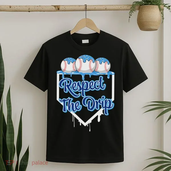 Baseball Drip Ice Cream Drip Respect The Drip T-Shirt