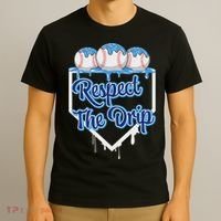 Baseball Drip Ice Cream Drip Respect The Drip T-Shirt thumb 3
