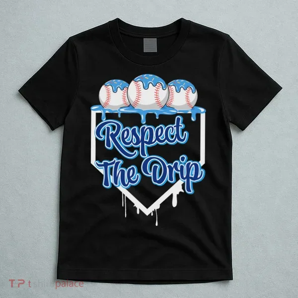 Baseball Drip Ice Cream Drip Respect The Drip T-Shirt