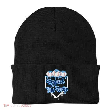 Baseball Drip Ice Cream Drip Respect The Drip Beanie