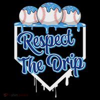 Baseball Drip Ice Cream Drip Respect The Drip Coaster thumb 2