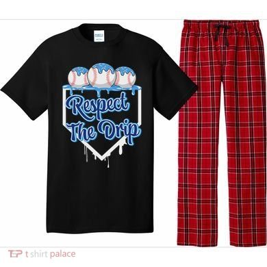 Baseball Drip Ice Cream Drip Respect The Drip Pajama Set