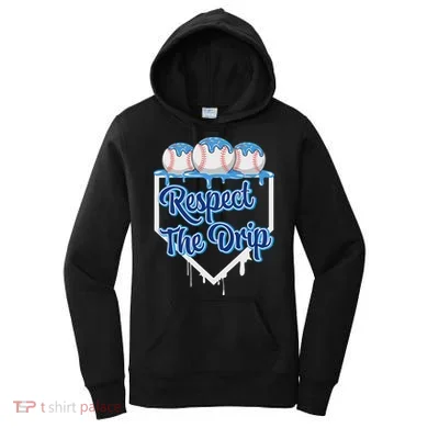 Baseball Drip Ice Cream Drip Respect The Drip Women's Hoodie