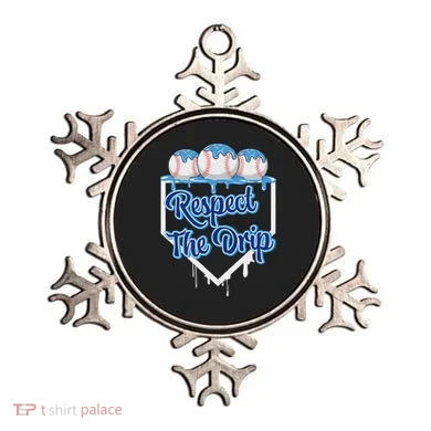 Baseball Drip Ice Cream Drip Respect The Drip Ornament