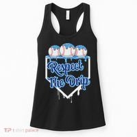 Baseball Drip Ice Cream Drip Respect The Drip Women's Tank Top thumb 0