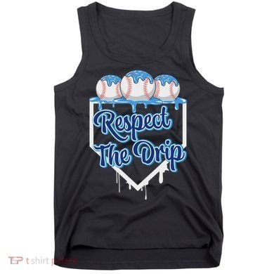 Baseball Drip Ice Cream Drip Respect The Drip Tank Top