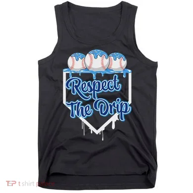 Baseball Drip Ice Cream Drip Respect The Drip Tank Top